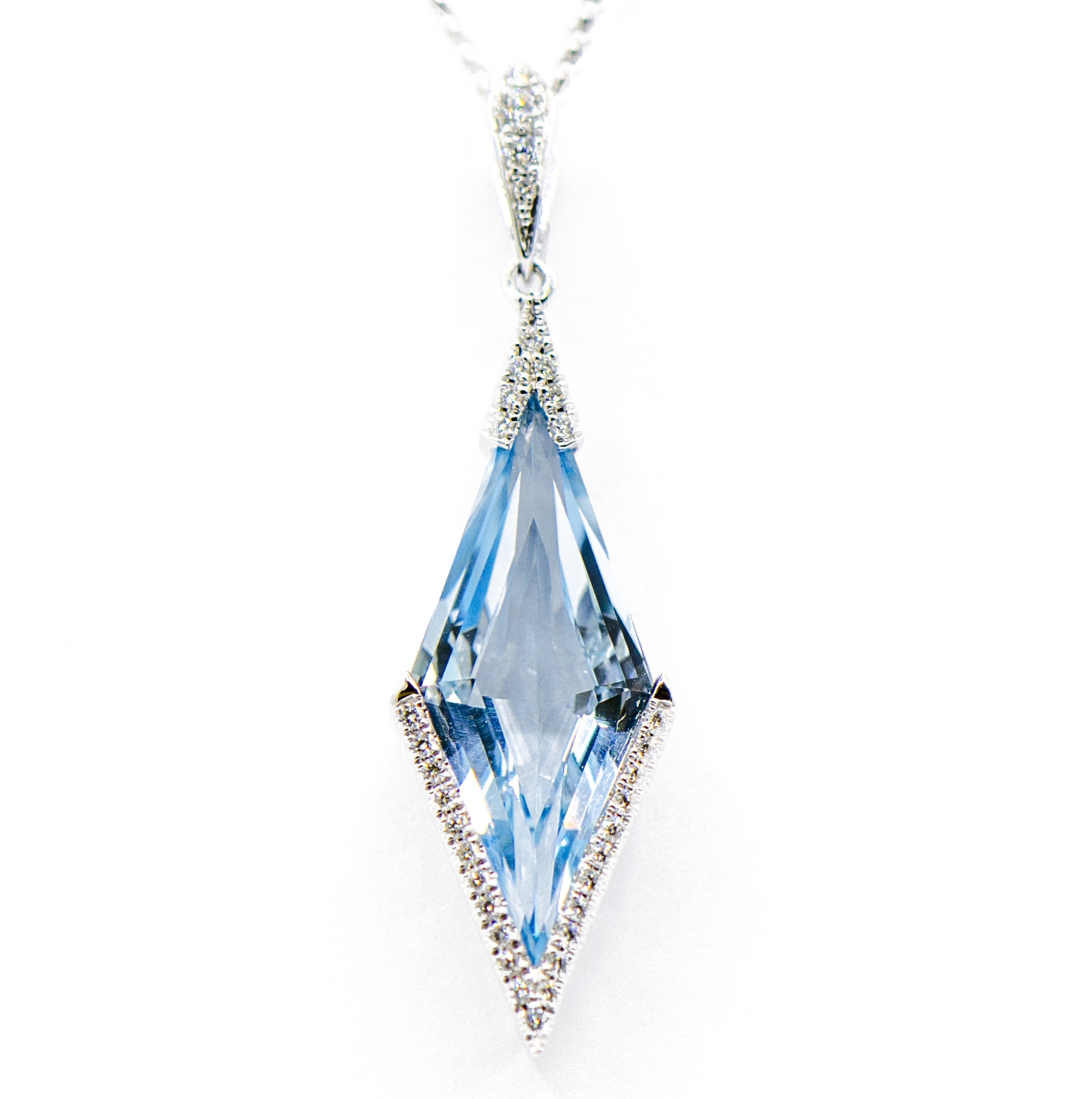 Le Vian Ladies Deep Sea Blue Topaz Necklaces set in 14K Vanilla Gold TSGJ  71 191247905378 - Ladies Jewelry, Deep Sea Blue Topaz - Jomashop