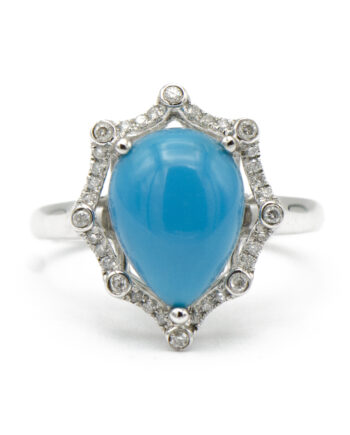 Turquoise & Diamond Ring