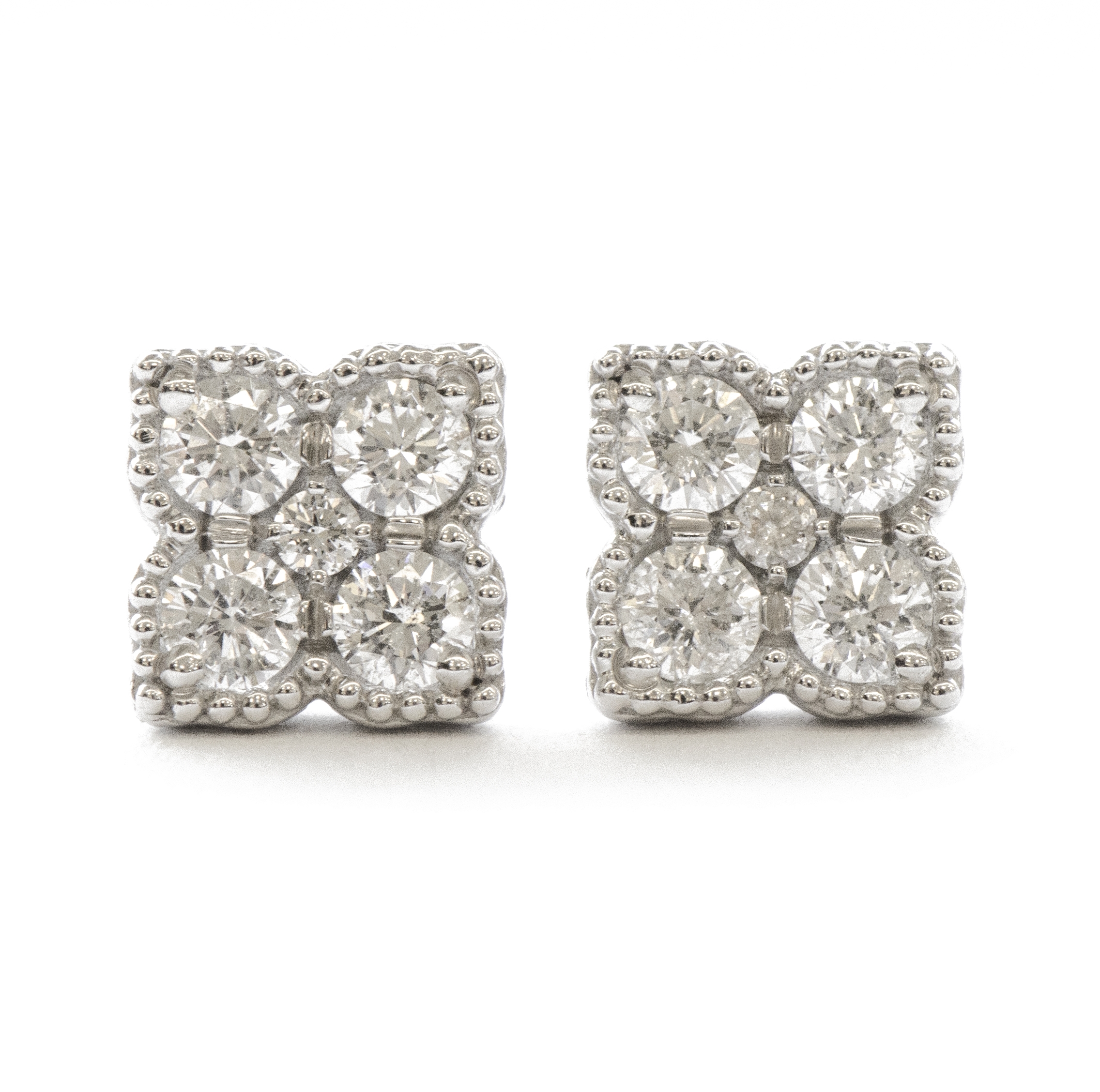 Flower Diamond Studs | Sandler's Diamonds & Time | Columbia SC | Mt ...