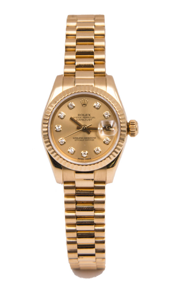 Ladies presidential rolex with diamonds sale