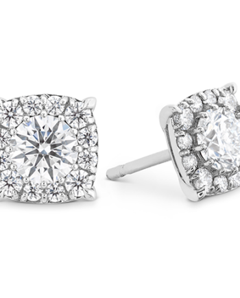 Custom Halo Diamond Earrings
