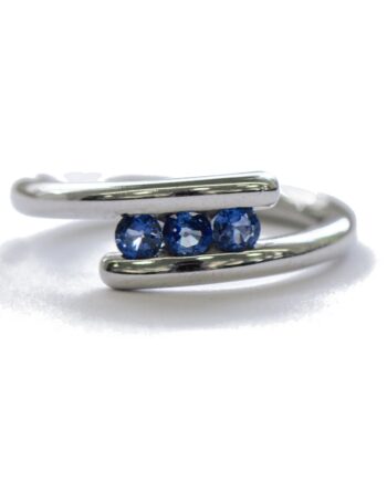 Sapphire Tension Set Ring