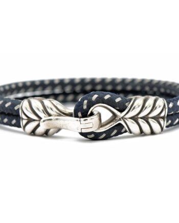 David Yurman Blue Chevron Double Cable Bracelet