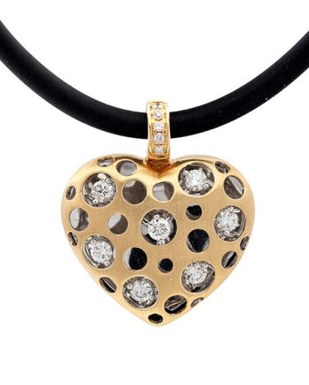 Floating Diamond Heart Pendant