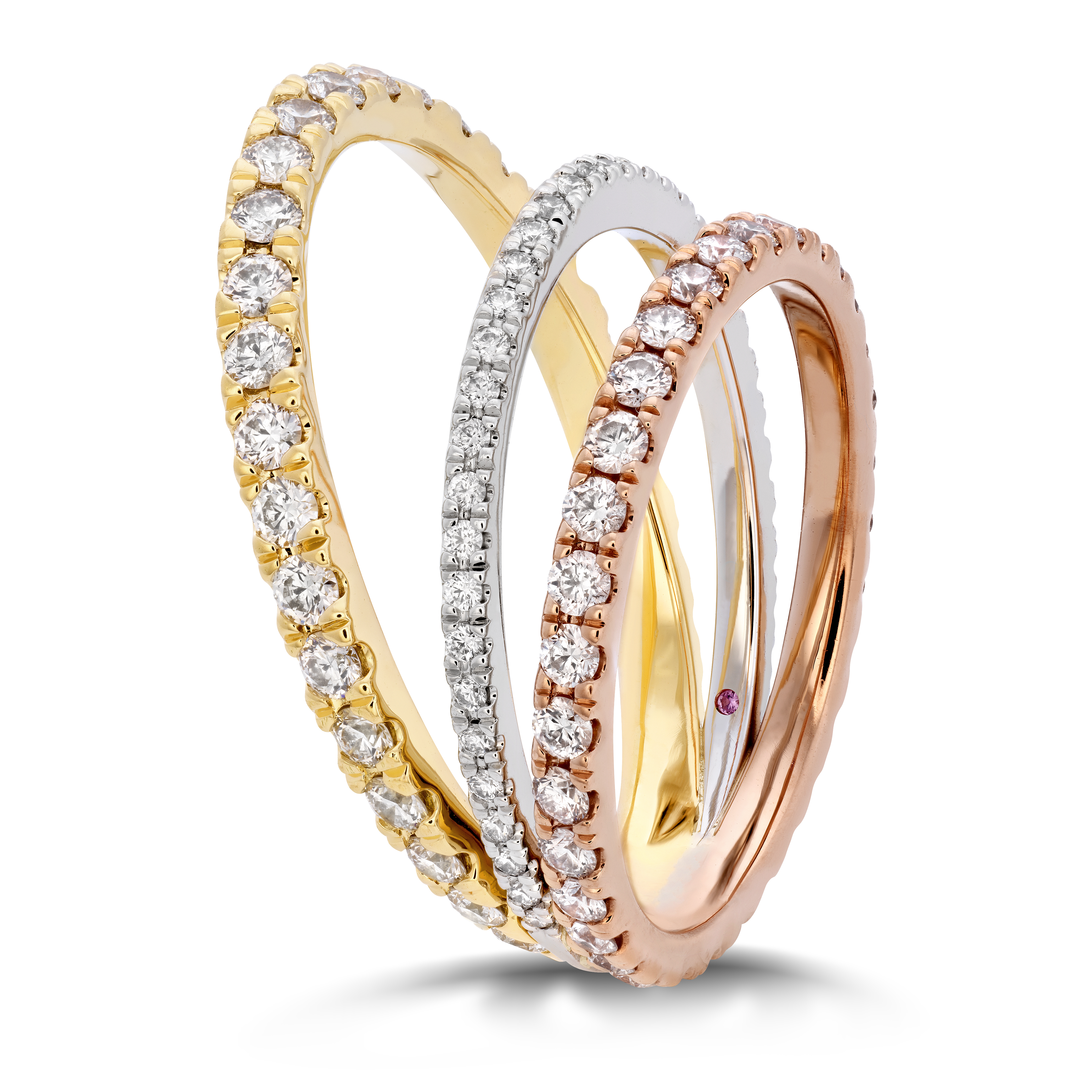 Diamond drama cheap gold ring