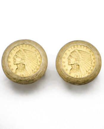 1911 Indian Head Coin Cufflinks