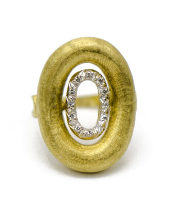 Brushed Gold Ring