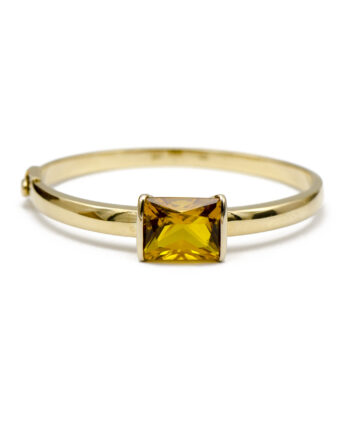Citrine Classic Bangle Bracelet