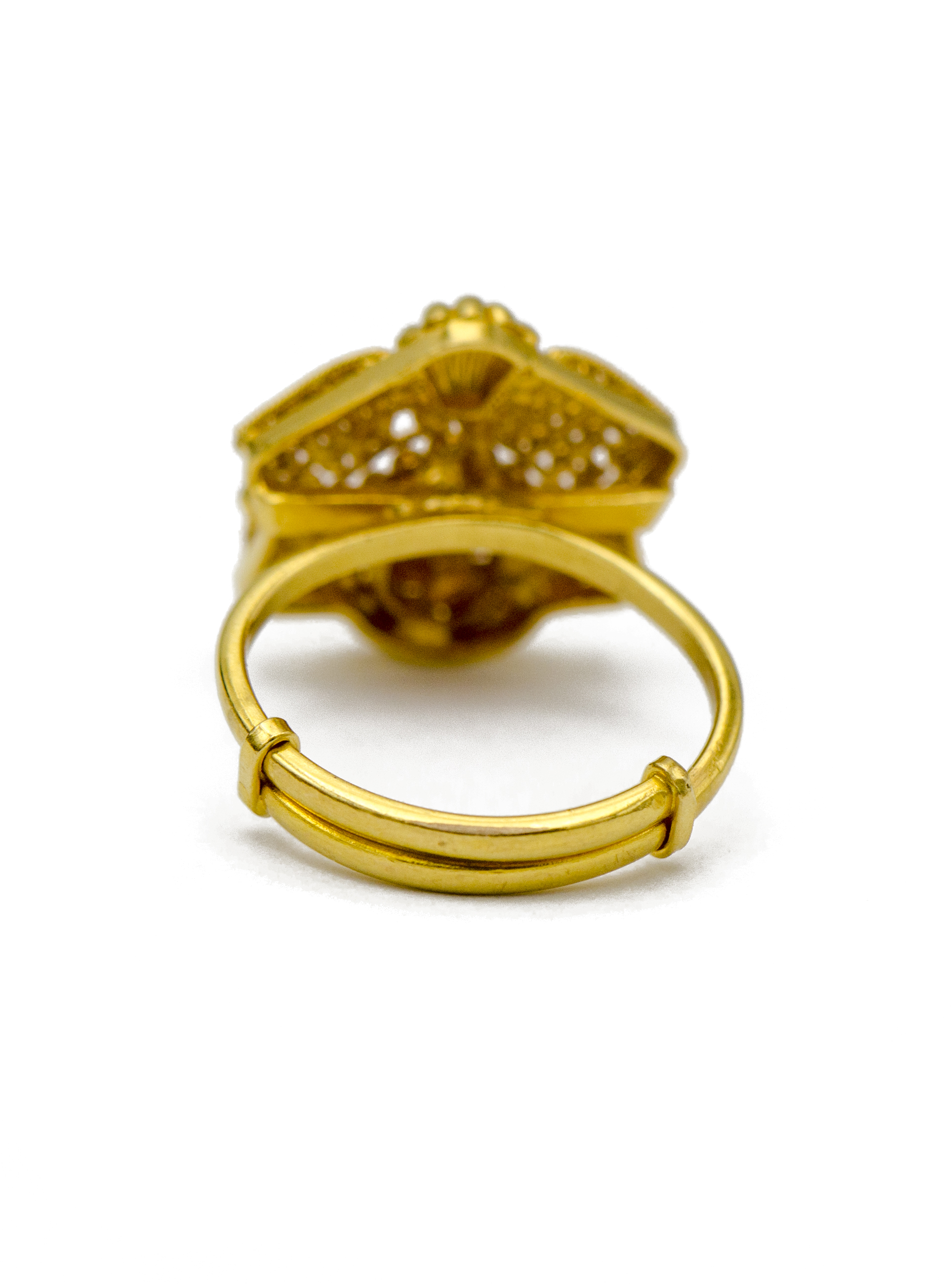 22K Gold Artisan Ring | Sandler's Diamonds & Time | Columbia SC | Mt