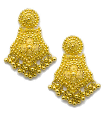22K Gold Artisan Earrings