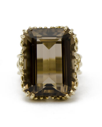Smokey Topaz Cocktail Ring