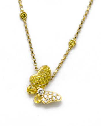 Butterfly Diamond Necklace