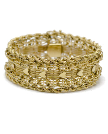 Double Rope Heart Bracelet