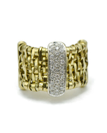 Orlandini Basketweave Diamond Ring