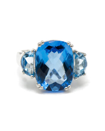 Blue Topaz Cocktail Ring