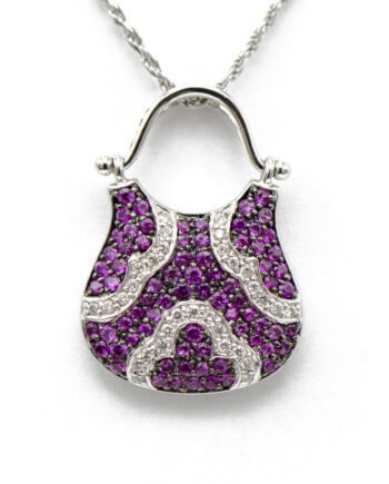 Purse Sapphire & Diamond Pendant