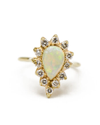 Opal & Diamond Ring