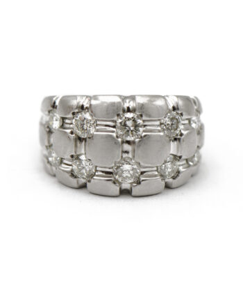 Double Row Diamond Ring