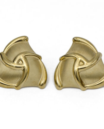 Brushed Triangle Earrings