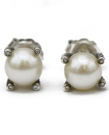 David Yurman Pearl Stud Earrings