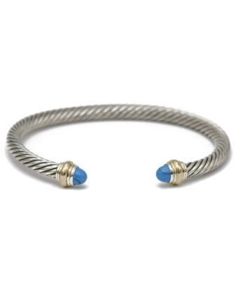 David Yurman Turquoise Classic Cable Cuff 5mm