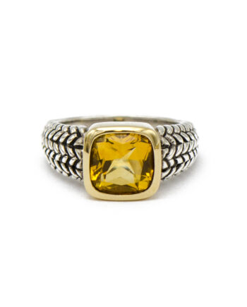 Citrine Woven Ring