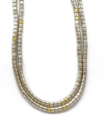 GURHAN Sterling Silver & 24k Gold Bead Necklace