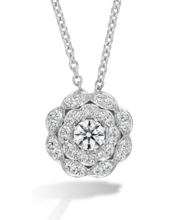 Lorelei Double Halo Diamond Pendant