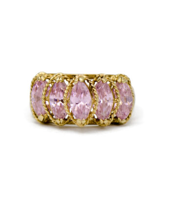 Pink Marquise Cocktail Ring