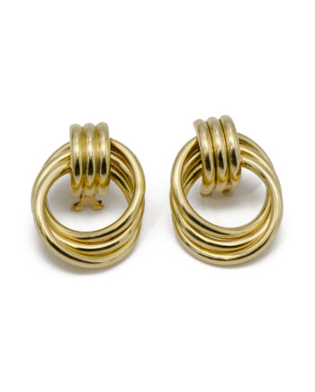 Gold Triple Hoop Earrings