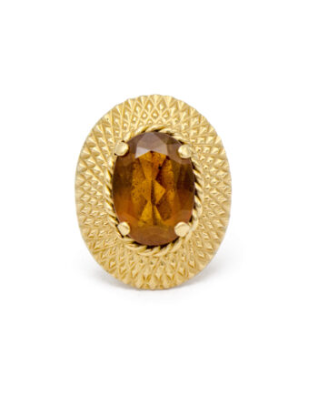 Vintage Orange Tourmaline Ring