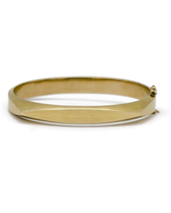 Gold Square Angled Bracelet