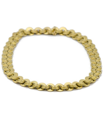 Interlocking Rings Gold Necklace