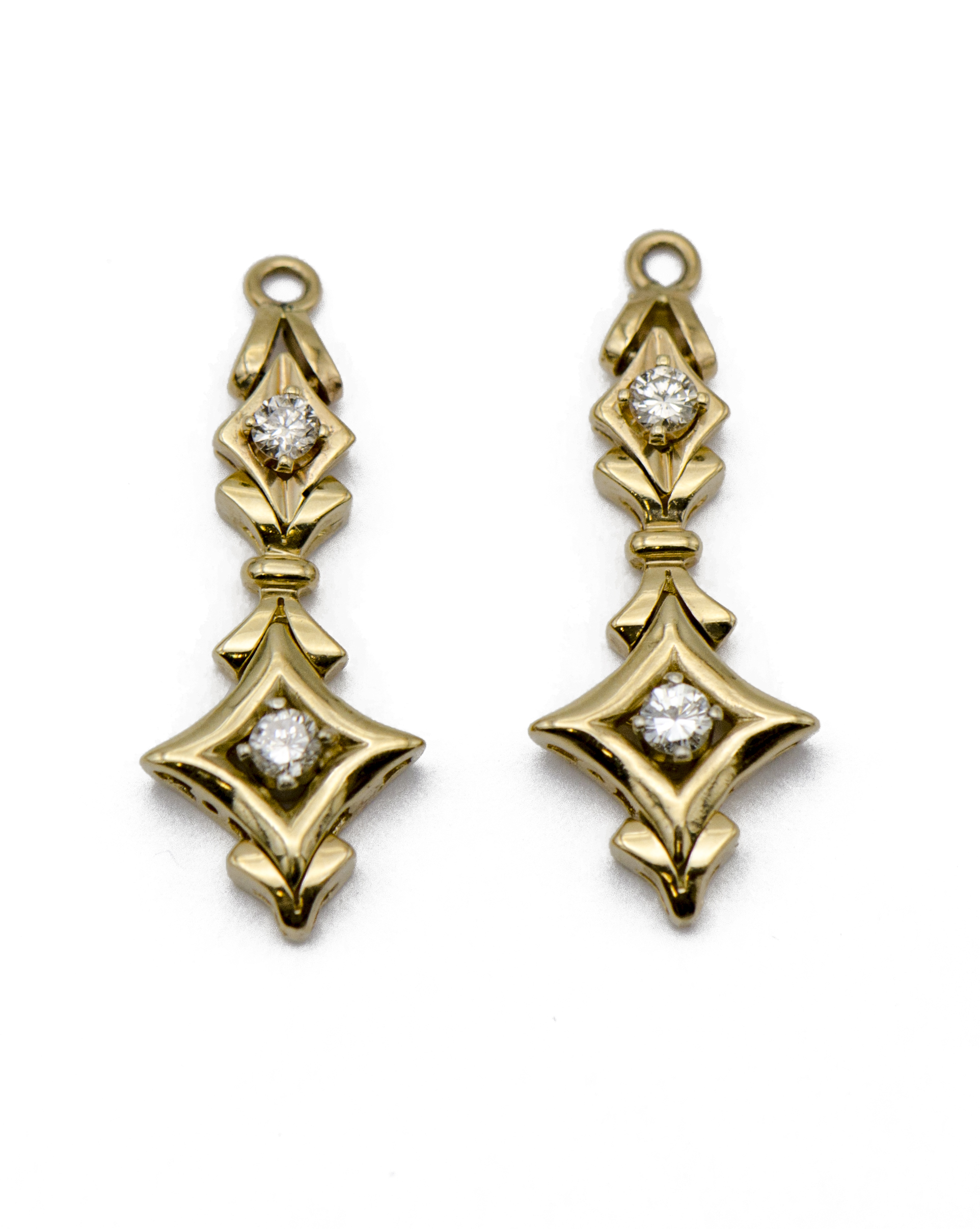 Gold Diamond Earring Jackets | Sandler's Diamonds & Time | Columbia SC |  Mt. Pleasant