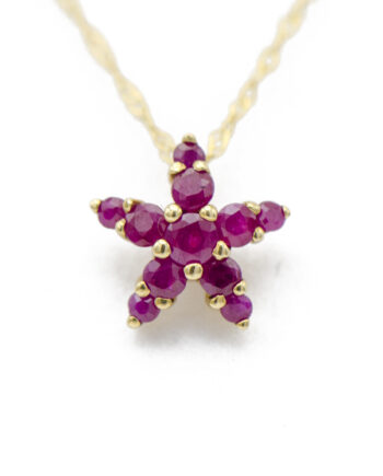Ruby Star Pendant