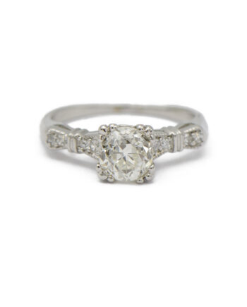 Vintage Platinum Engagement Ring