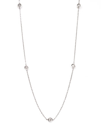 Roberto Coin 5 Diamond Station Necklace