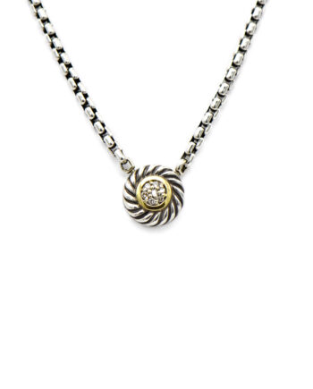 David Yurman Diamond Cookie Necklace