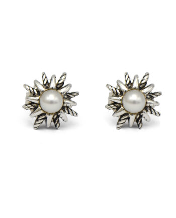 David Yurman Pearl Starburst Earrings