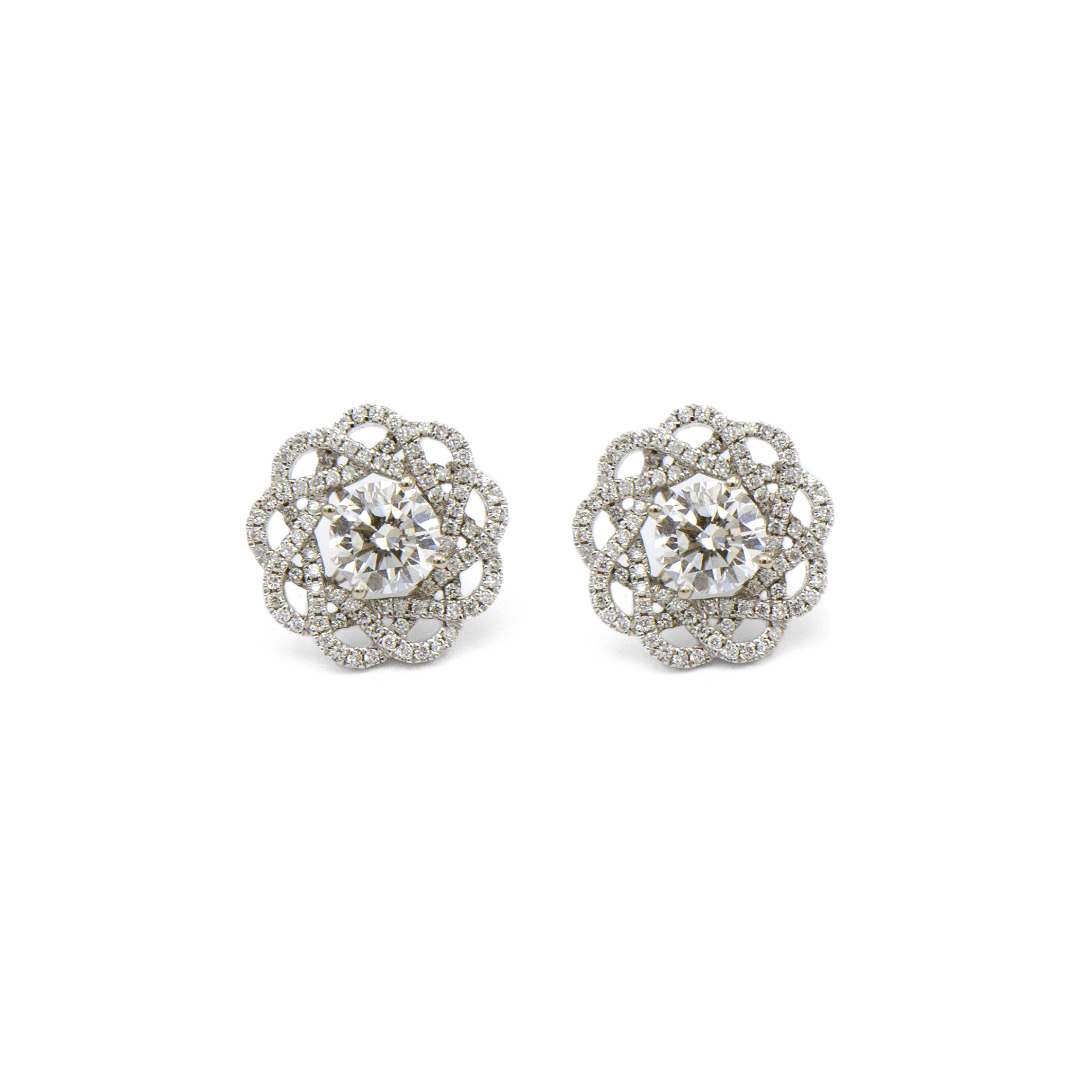 Convertible Diamond Earring Jackets 150-508 14KW - Earrings | Sanders  Jewelers | Gainesville, FL