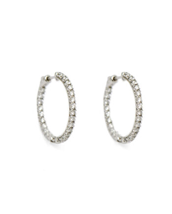 Diamond Hoop Earrings