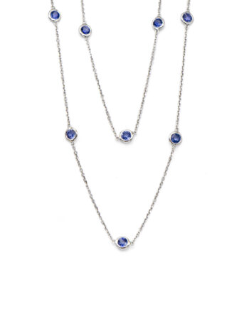 Tanzanite Station Necklace