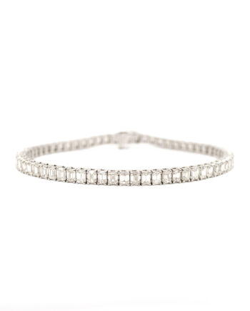 Emerald Cut Diamond Tennis Bracelet (9.50ct)