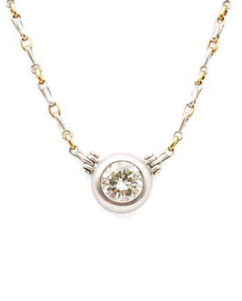 Diamond Solitaire Necklace (3.30ct)