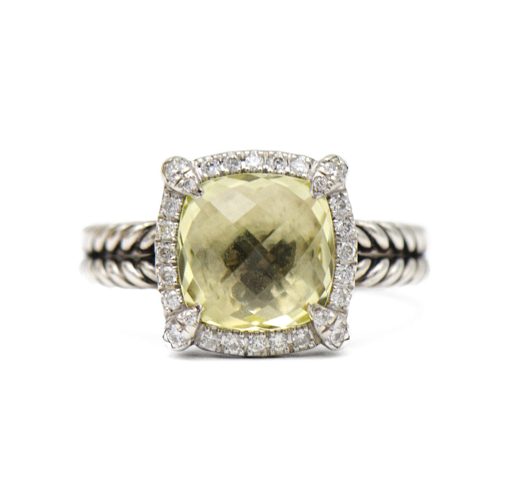 David Yurman Chatelaine Lemon Citrine Pave Ring Sandler s