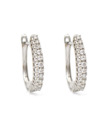 Diamond Huggie Earrings