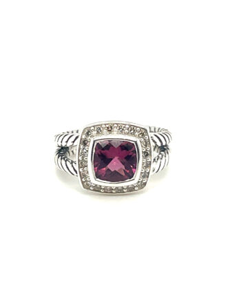 David Yurman Petite Albion Pink Tourmaline Ring