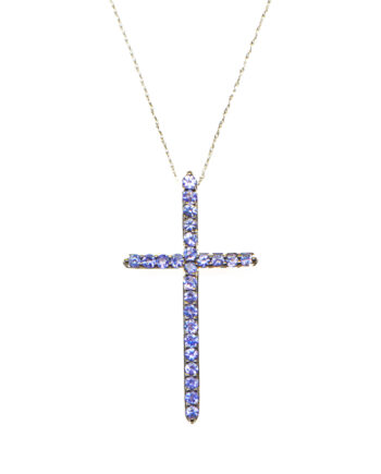 Tanzanite Cross Pendant