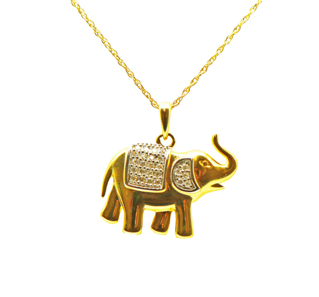 Diamond Elephant Pendant | Sandler's Diamonds & Time | Columbia SC | Mt ...