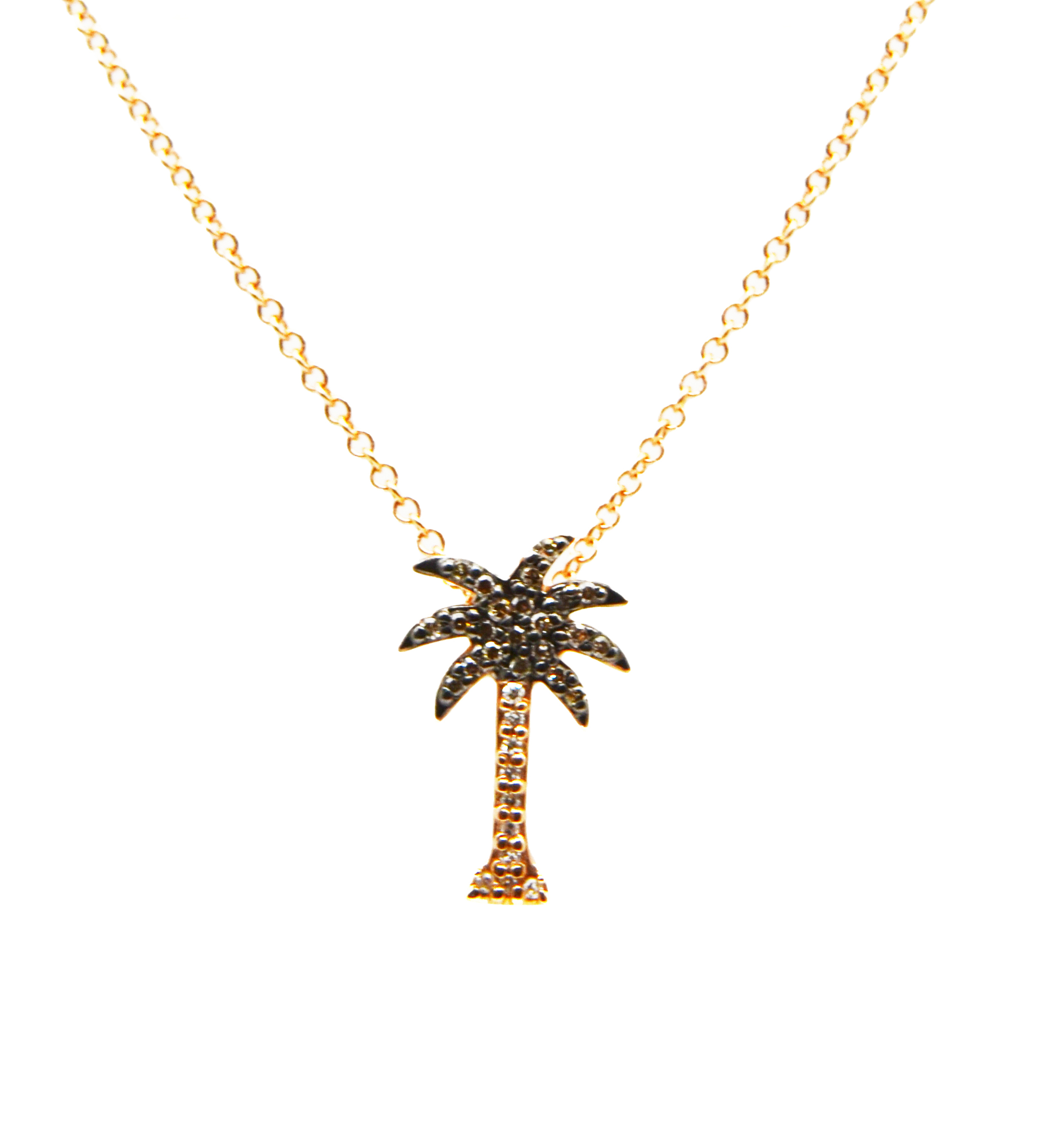 Palm Tree Pendant Necklace | Sachi